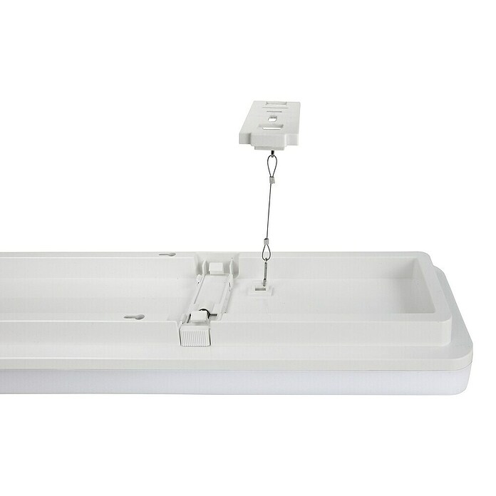 LED-Deckenleuchte White 2Long (36 W, L x B x H: 1 200 x 140 x 52 mm, Weiß) | BAUHAUS