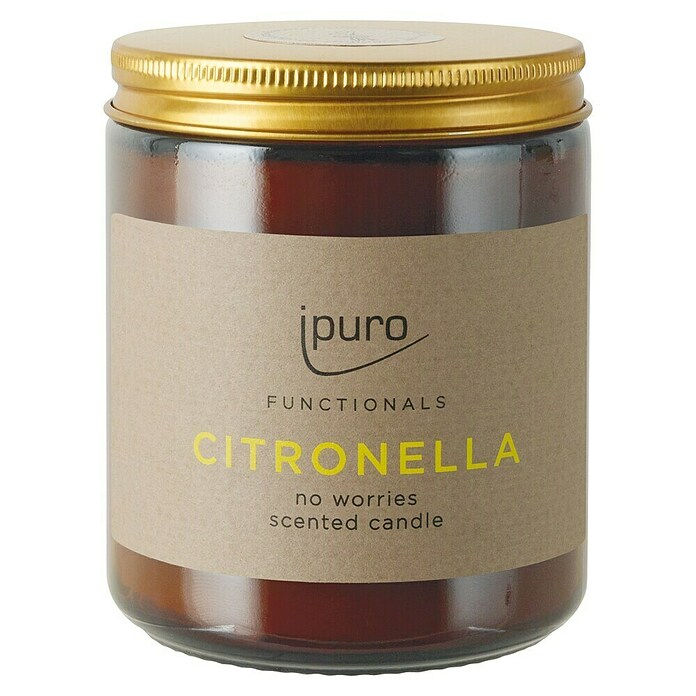 Ipuro Functionals Duftkerze functionals citronella (Citronella, 200 g, Im Glas) | BAUHAUS