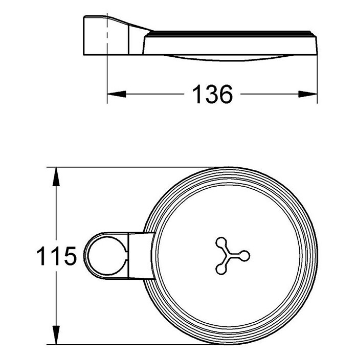 Grohe Seifenschale Relexa (Kunststoff, Transparent, Geeignet für: Brausestangen) | BAUHAUS