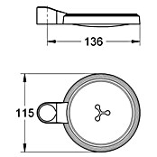 Grohe Seifenschale Relexa (Kunststoff, Transparent, Geeignet für: Brausestangen) | BAUHAUS