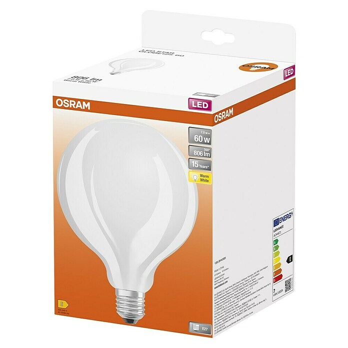 Osram Star LED-Lampe Vintage Globe-Form E27 (E27, Nicht Dimmbar, Warmweiß, 806 lm, 7 W) | BAUHAUS