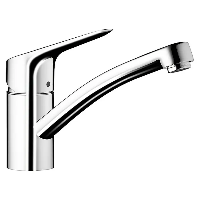 Hansgrohe MySport Spültischarmatur S - Chrom, Glänzend - Ein moderner Chrom-Wasserhahn mit schlankem Design, der sich ideal für Küche oder Bad eignet.