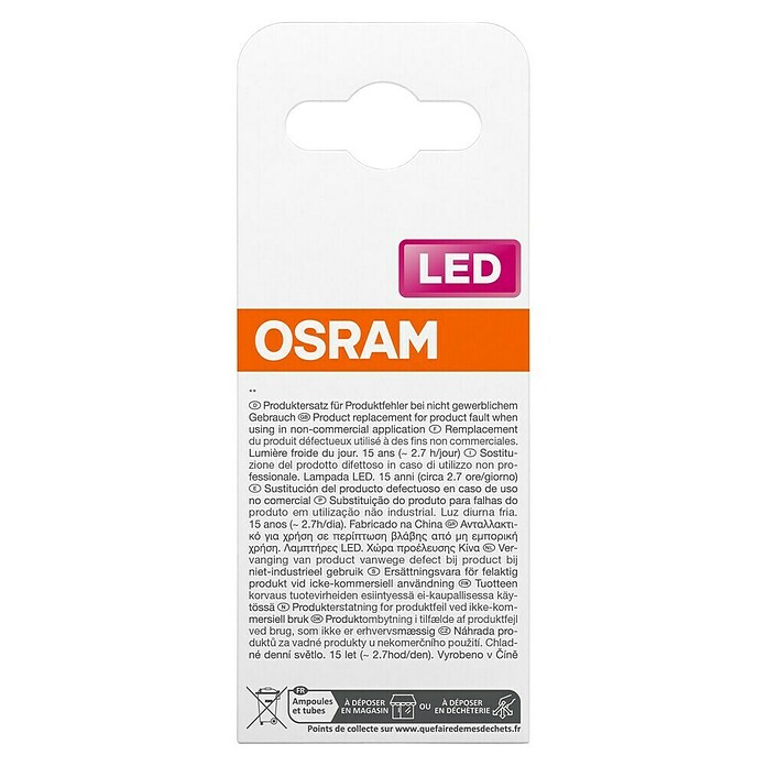 Osram Star LED-Leuchtmittel (E14, 5,5 W, P45, 470 lm)