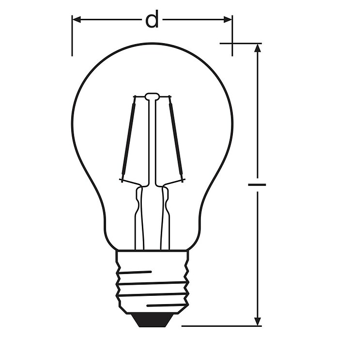 Osram LED svetlobni vir Vintage Edition 1906 oblike E27  (E27, Ni mogoče zatemniti, Toplo bela, 220 lm, 2,5 W) | 3503 - LED Spezial- und dekorative Lampen | CBJG - LED Leuchtmittel | CBJ - Leuchtmittel | CB - Elektroinstallation | C - Elektro | BAUHAUS