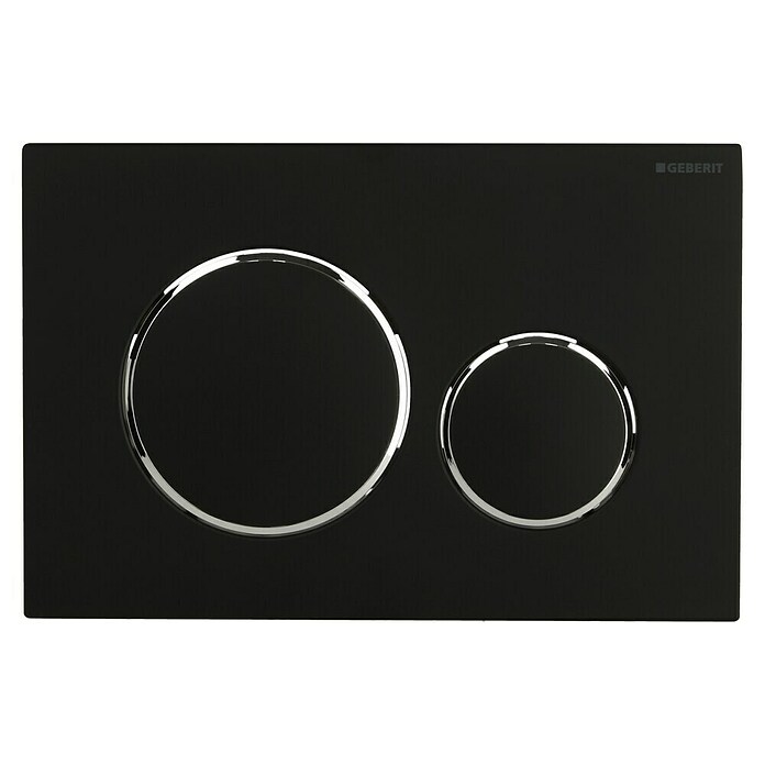 Geberit Betätigungsplatte Sigma 20 115.882.14.1 (Matt Schwarz Verchromt, 2-Mengen-Spülung) | BAUHAUS