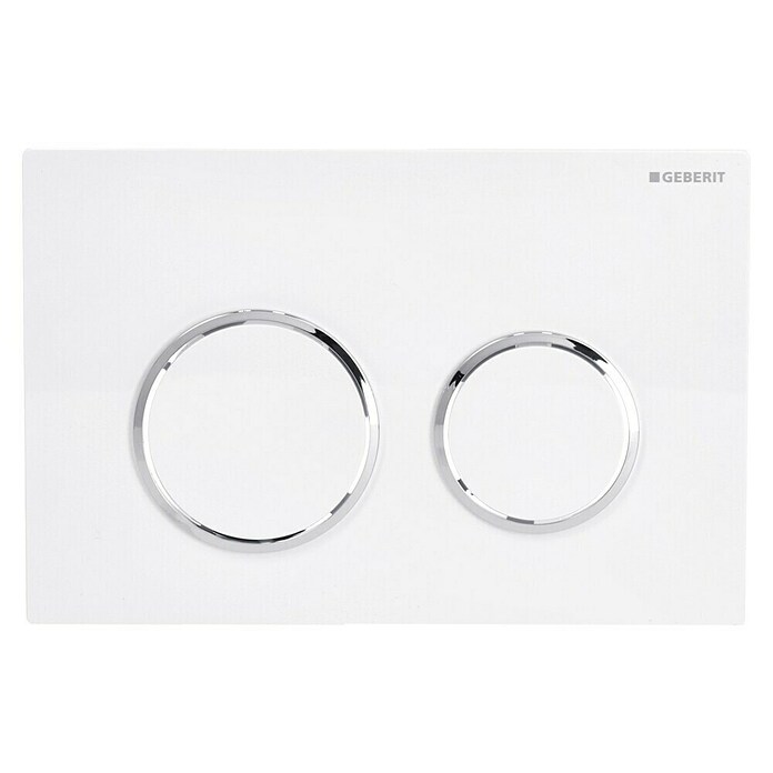 Geberit Placa de accionamiento (Blanco de alto brillo, 2 descargas)