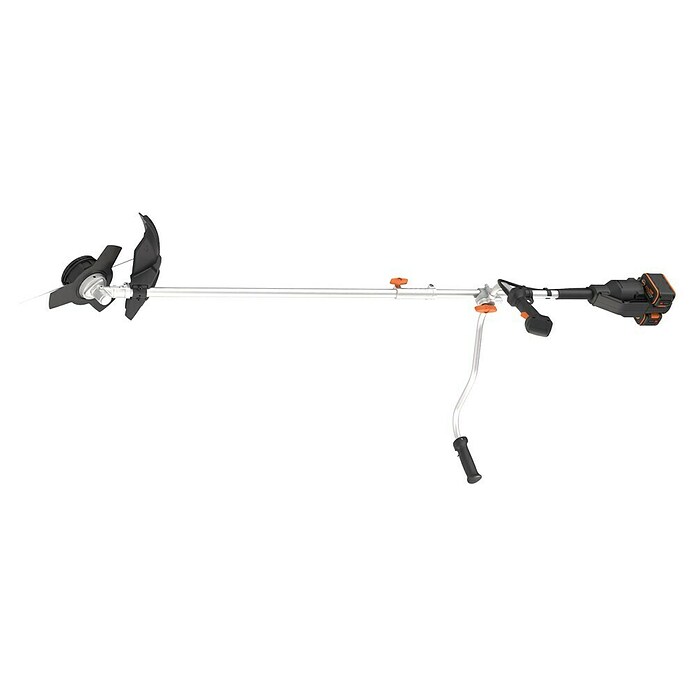 Worx PowerShare 20V Akku-Rasentrimmer WG084E.9 (20 V, Li-Ionen, Ohne Akku, Schnittbreite Messer: 25,5 cm, Schnittbreite Faden: 38 cm) | BAUHAUS
