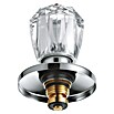 Grohe Hahnoberteil Brillant (½″, Chrom/Rot, Schubrosette) | BAUHAUS