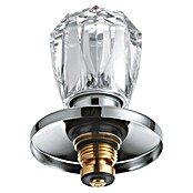 Grohe Hahnoberteil Brillant (½″, Chrom/Rot, Schubrosette) | BAUHAUS