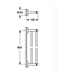 Grohe Essentials Doppel-Badetuchhalter (Hard Graphite, Matt)