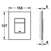 Grohe Betätigungsplatte Skate Cosmopolitan (Spiegelglas, 2-Mengen-Spülung)