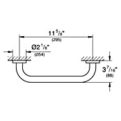 Grohe Essentials Wannengriff (Breite: 34,9 cm, Cool Sunrise, Matt)