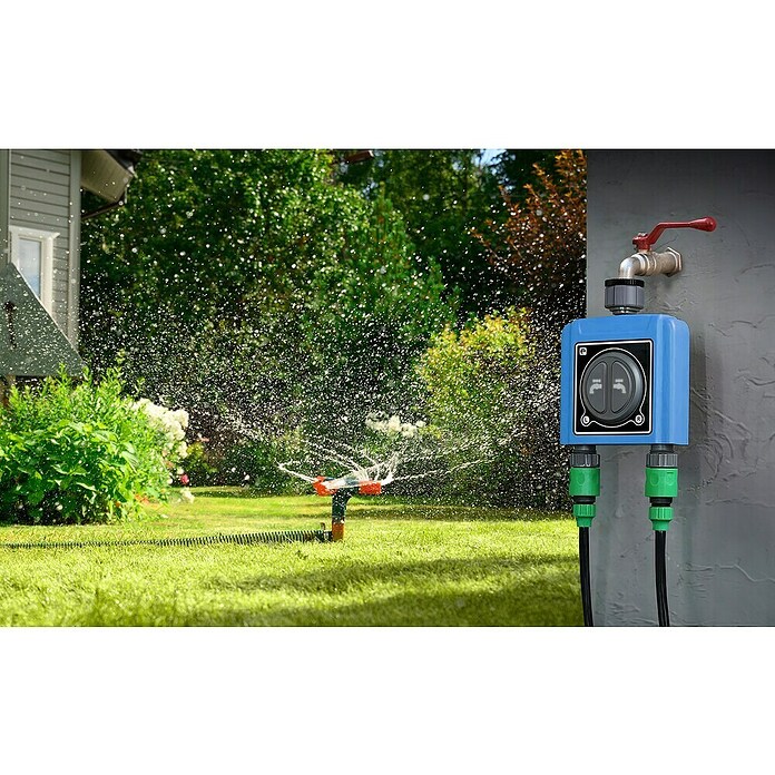 Garza Programador de riego Smart Home Tajo (3.680 W, Azul) | BAUHAUS