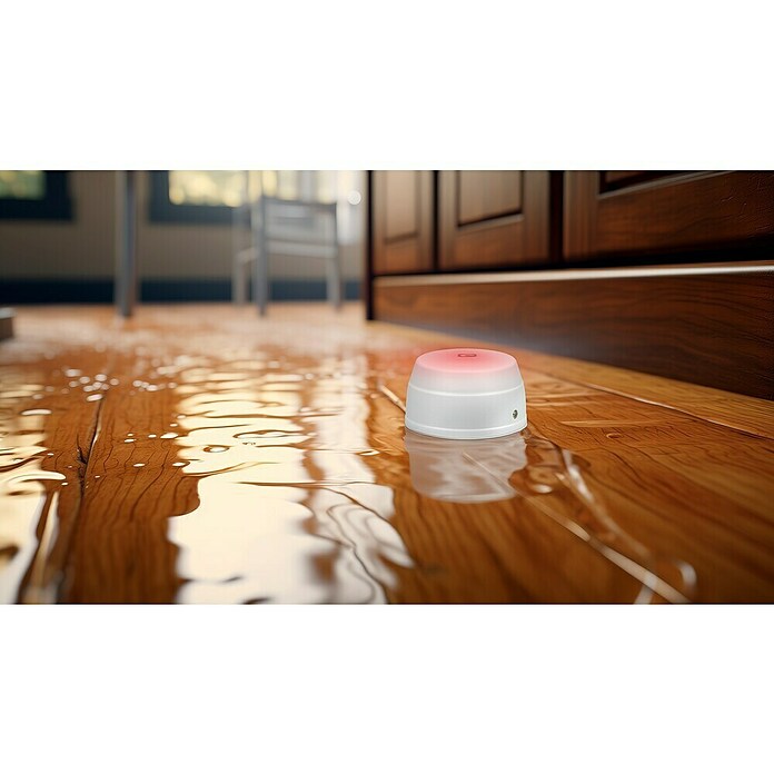 Garza Detector de agua inalámbrico Smart WiFi (Diámetro: 5,4 cm, Señal de alarma: 55 dB) | BAUHAUS