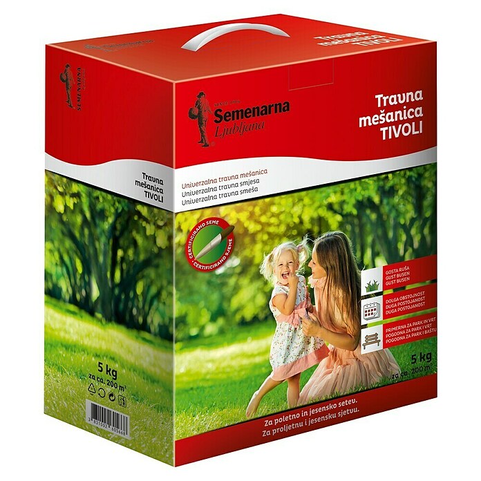 Travna semena Tivoli  (5 kg, 200 m²) | 8125 - Rasensamen Marke | IBYA - Sämereien | IBY - Sämereien | IB - Grünpflanzen/Sämereien | I - Stadtgarten | BAUHAUS