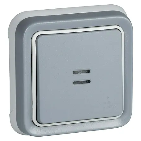 Legrand Plexo Pulsador para estancias con humedad con luz