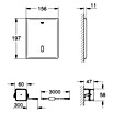 Grohe Betätigungsplatte Tectron Skate (Edelstahl, Infrarot-Steuerung, Geeignet für: WC-Spülkästen)