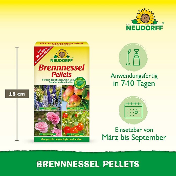 Neudorff Pflanzenstärkungsmittel Brennnessel Pellets (500 g) | BAUHAUS