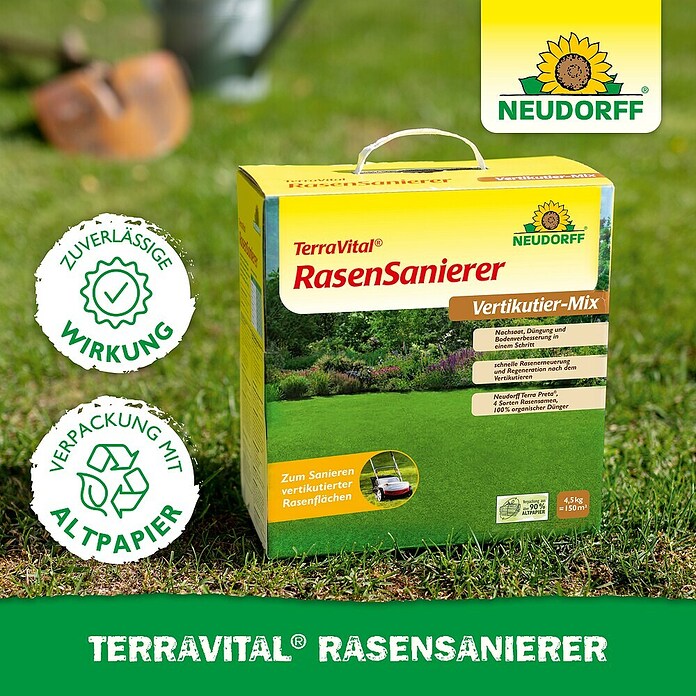 Neudorff TerraVital Vertikutier-Mix (4,5 kg, 150 m²) | BAUHAUS