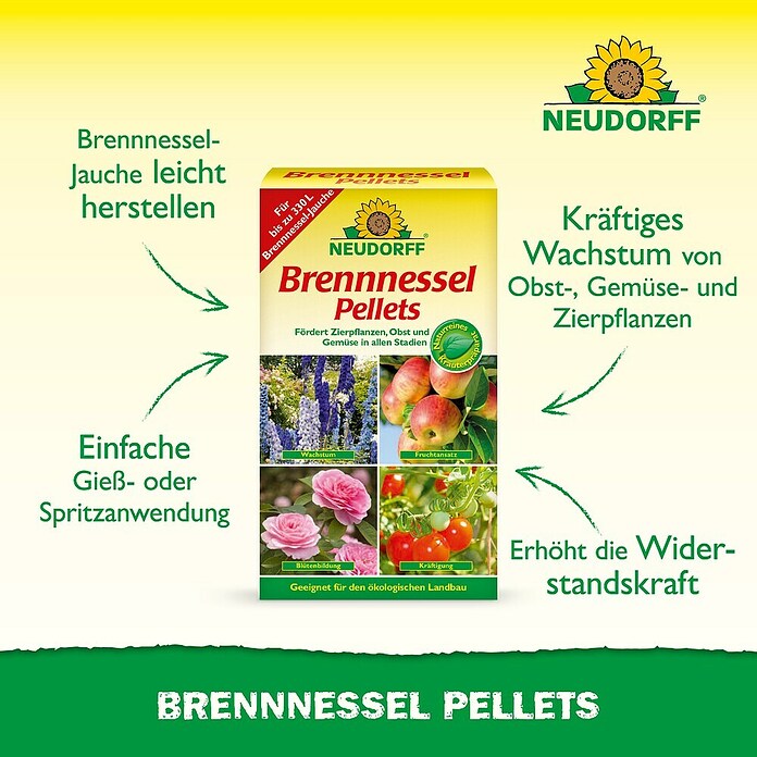 Neudorff Pflanzenstärkungsmittel Brennnessel Pellets (500 g) | BAUHAUS