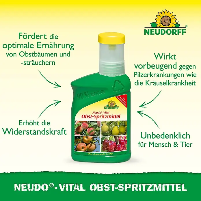 Neudorff Neudo-Vital Obst-Spritzmittel - 250 ml - NEUDORFF Neudo-Vital Obst-Spritzmittel: Fördert die optimale Ernährung von Obstbäumen und -sträuchern und wirkt vorbeugend gegen Pilzerkrankungen.