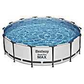 Bestway Opzetzwembad Steel Pro Max Set 427x107 (Ø x h: 427 x 107 cm, Grijs, 13.030 l) | BAUHAUS