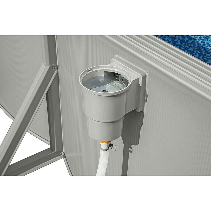 Bestway Opzetzwembad Hydrium Set 500 (l x b x h: 500 x 366 x 122 cm, Grijs, 16.296 l) | BAUHAUS