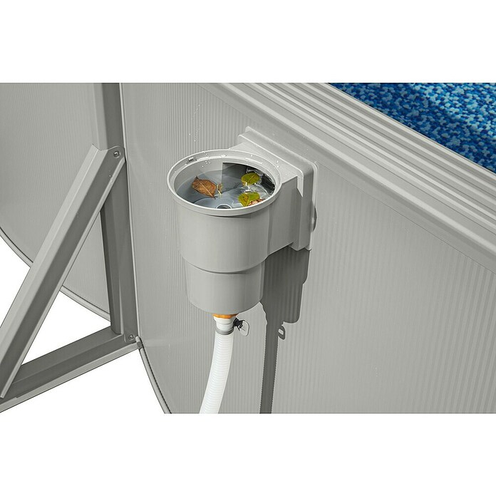 Bestway Opzetzwembad Hydrium Set 500 (l x b x h: 500 x 366 x 122 cm, Grijs, 16.296 l) | BAUHAUS