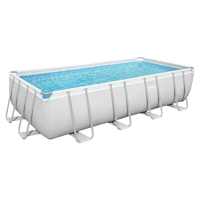 Bestway Opzetzwembad Steel Pro Max Set 488 (l x b x h: 488 x 244 x 122 cm, Grijs, 11.532 l) | BAUHAUS