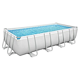 Bestway Opzetzwembad Steel Pro Max Set 488 (l x b x h: 488 x 244 x 122 cm, Grijs, 11.532 l)