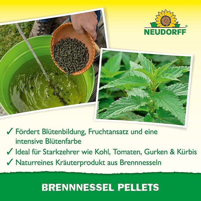 Neudorff Pflanzenstärkungsmittel Brennnessel Pellets (500 g) | BAUHAUS