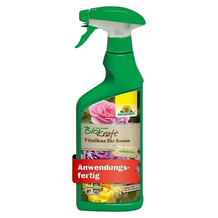 Neudorff BioKraft Vitalkur AF für Rosen - 500 ml - Neudorff Biokraft Vitalkur für Rosen: Sprühflasche mit natürlicher Rezeptur zur Stärkung und Pflege von Rosen, anwendungsfertig.
