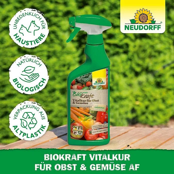 Neudorff BioKraft Vitalkur AF für Obst & Gemüse - 500 ml - Neudorff BioKraft Vitalkur für Obst & Gemüse AF: Ein biologisches Produkt für gesunde Pflanzen und reiche Ernte.