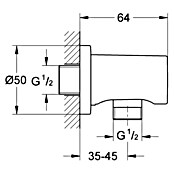 Grohe Rainshower Brauseanschluss (½″, Supersteel) | BAUHAUS