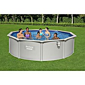 Bestway Opzetzwembad Hydrium Set 457 (Ø x h: 457 x 122 cm, Grijs, 17.430 l) | BAUHAUS