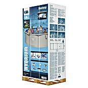 Bestway Opzetzwembad Hydrium Set 457 (Ø x h: 457 x 122 cm, Grijs, 17.430 l) | BAUHAUS