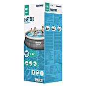 Bestway Opblaasbaar zwembad Fast Set Rotan 457x107 (Ø x h: 457 x 107 cm, Grijs, 12.362 l) | BAUHAUS