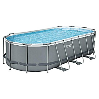 Bestway Opzetzwembad Steel Pro Max Set 549 (l x b x h: 549 x 274 x 122 cm, Grijs, 13.430 l)