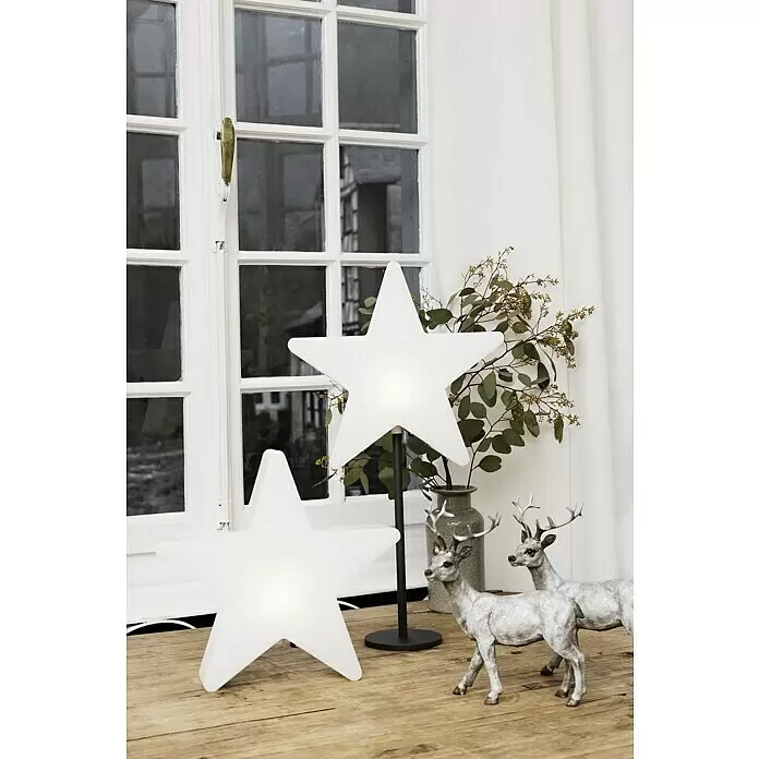 8 Seasons Design Shining Standstern Window Star - Weiß, Neutralweiß, LED - Stimmungsaufnahme