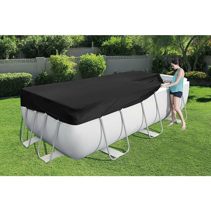 Bestway Afdekzeil voor zwembaden Steel Pro Max 282 (l x b: 269 x 179 cm, Materiaal: Kunststof) | BAUHAUS