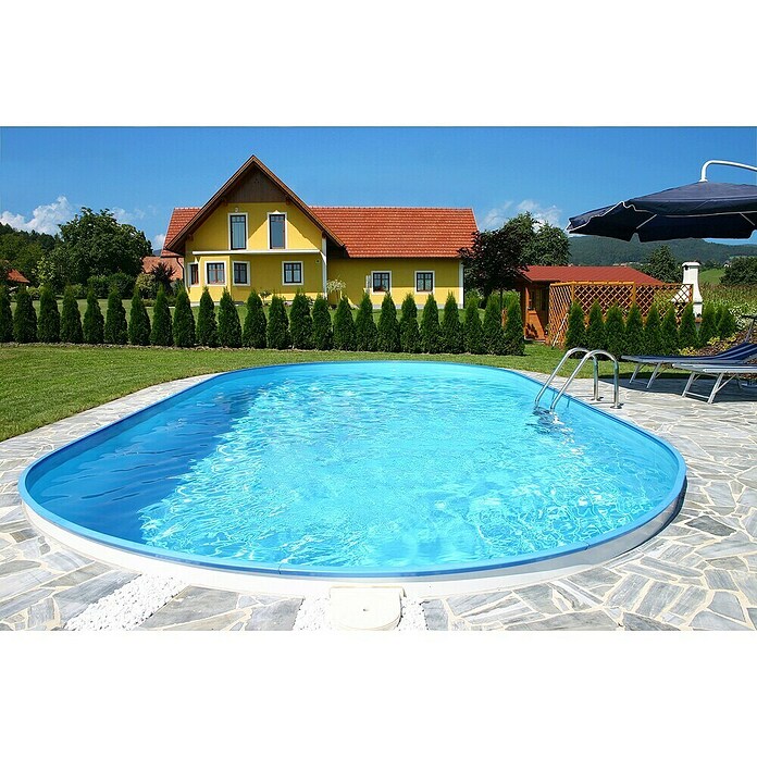 Summer Fun Zwembad inbouw set (525 x 320 x 120 cm, 17.000 l, Blauw / Grijs) | BAUHAUS