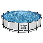 Bestway Opzetzwembad Steel Pro Max Set 457x107 (Ø x h: 457 x 107 cm, Grijs, 14.970 l) | BAUHAUS