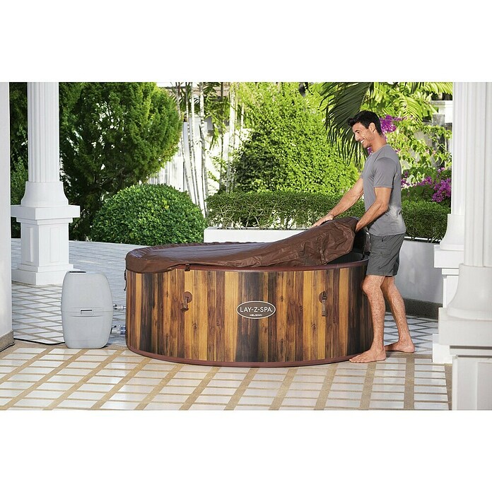 Bestway Lay-Z-Spa Opblaasbare jacuzzi Helsinki (Ø x h: 180 x 66 cm, Bruin, 1.123 l) | BAUHAUS