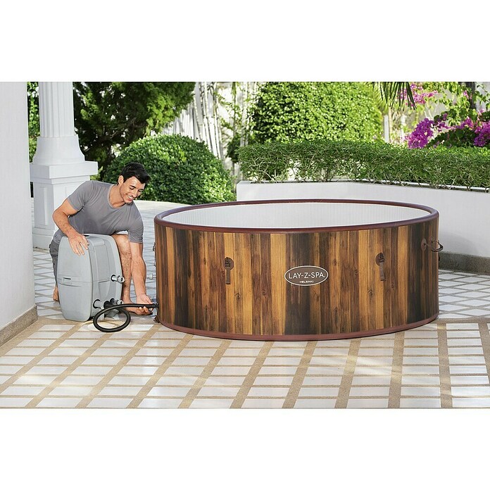Bestway Lay-Z-Spa Opblaasbare jacuzzi Helsinki (Ø x h: 180 x 66 cm, Bruin, 1.123 l) | BAUHAUS