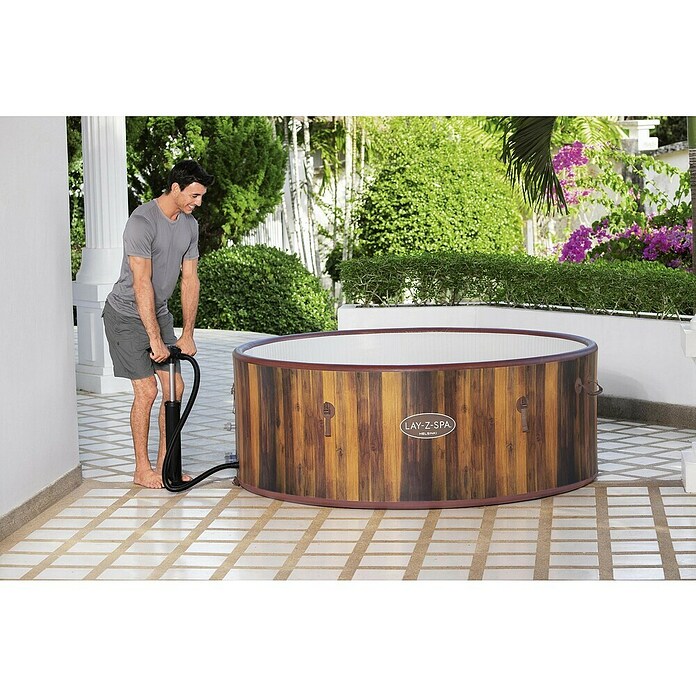 Bestway Lay-Z-Spa Opblaasbare jacuzzi Helsinki (Ø x h: 180 x 66 cm, Bruin, 1.123 l) | BAUHAUS