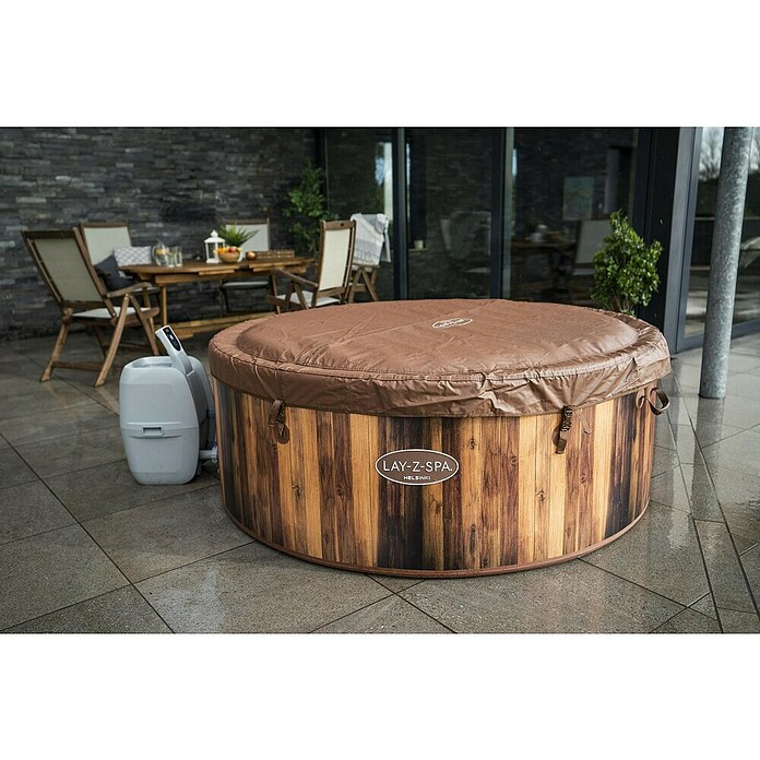Bestway Lay-Z-Spa Opblaasbare jacuzzi Helsinki (Ø x h: 180 x 66 cm, Bruin, 1.123 l) | BAUHAUS