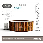 Bestway Lay-Z-Spa Opblaasbare jacuzzi Helsinki (Ø x h: 180 x 66 cm, Bruin, 1.123 l) | BAUHAUS