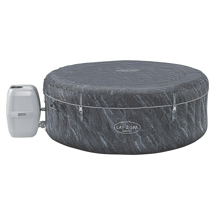 Bestway Lay-Z-Spa Opblaasbare jacuzzi Boracay (Ø x h: 180 x 66 cm, Grijs, 669 l) | BAUHAUS