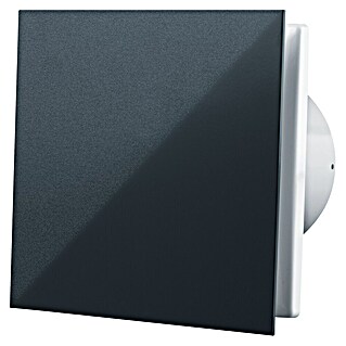 Extractor de baño Sapphire 100 S (Potencia de aire: 85 m³/h, Negro, Diámetro: 99 mm)