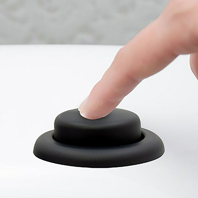 Pulsador de descarga simple (Negro) | BAUHAUS
